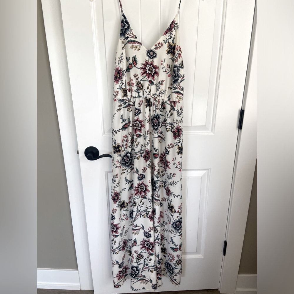 LOFT Ann Taylor Cross back Maxi Dress Sz 2